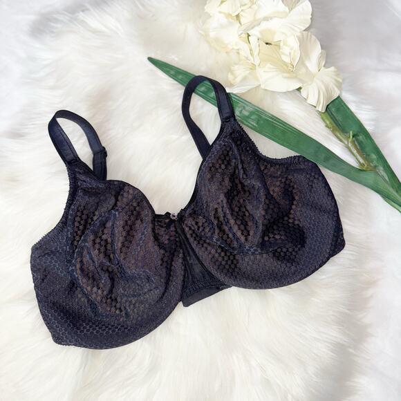 Chantelle C Magnifique Nouveau Seamless Unlined Minimizer Bra Black C27910 36H - Picture 2 of 11